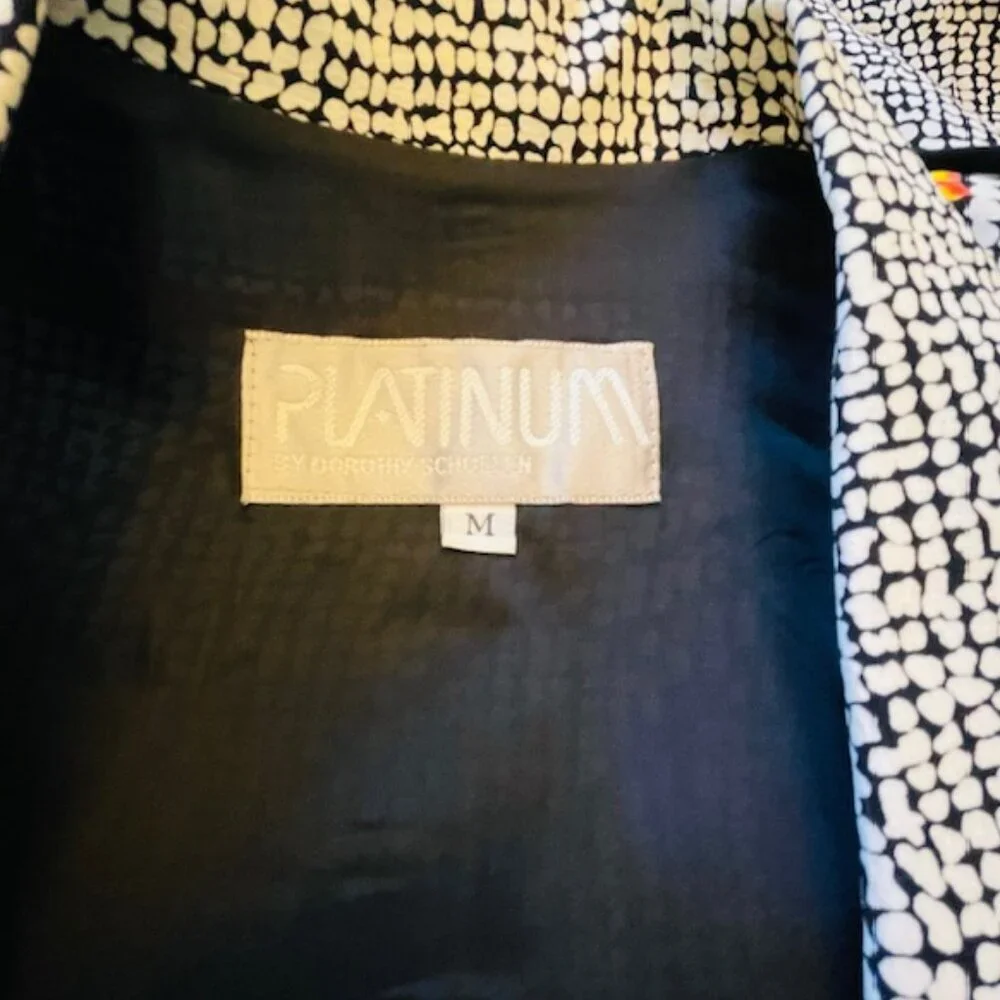 Vintage Platinum By Dorothy Schoelen Abstract Beaded Pant/Jacket Boho Art Medium - Picture 15 of 15